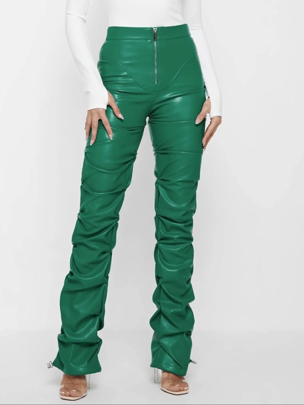 NWT maniere de voir green pants size US 2 UK 6